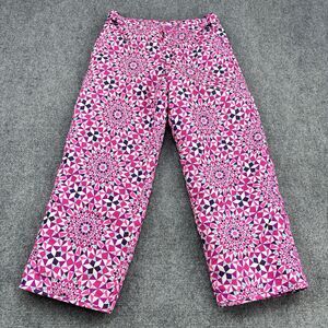 1989 Place Girls Size 10 Snow Ski Pants Pink Geometric Insulated Winter